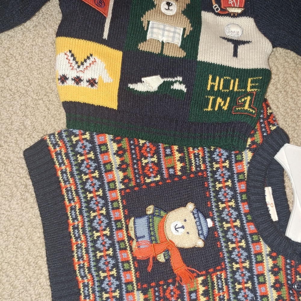 Infant Boys Winter Sweaters Size 3/6 Mo